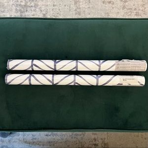 Peel & Stick Wallpaper Herringbone Navy Blue (x2)